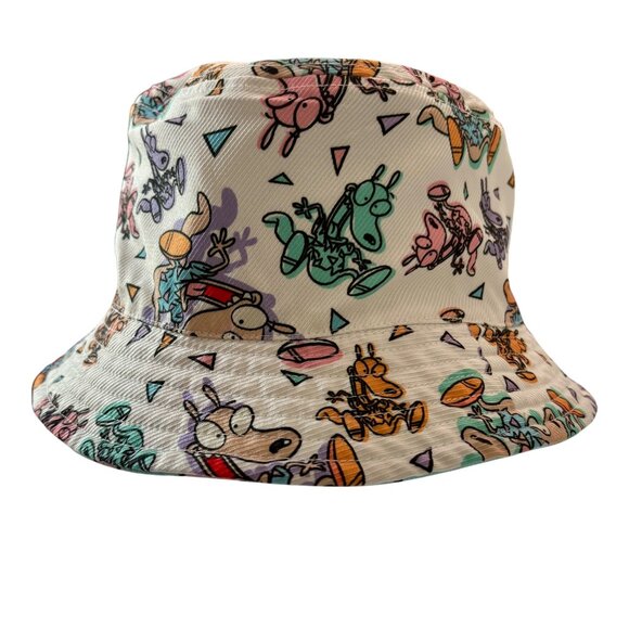 90's Retro Rockos Modern Life Unisex Reversible Bucket Hat Nickelodeon - Picture 4 of 6